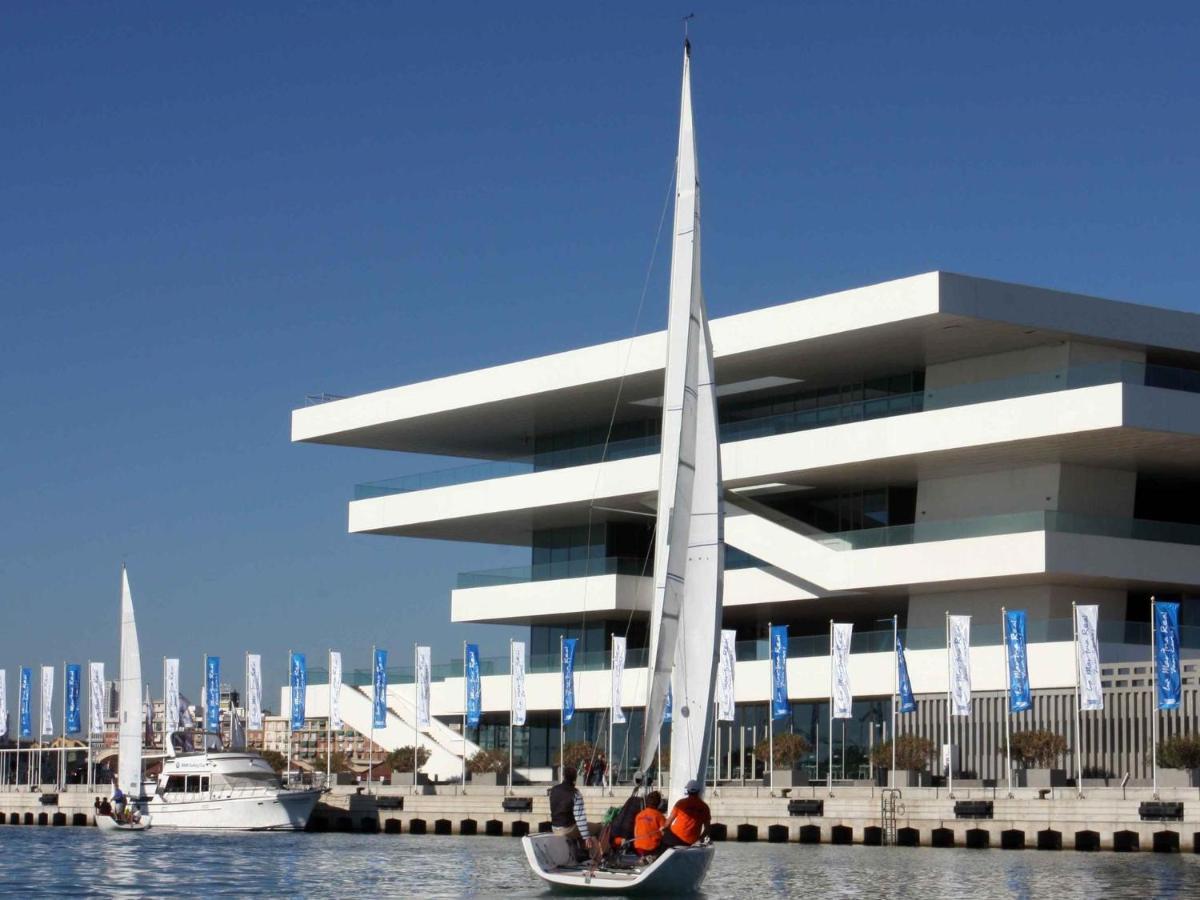 Apartamento con vistas a la Marina Real Valencia Exterior foto